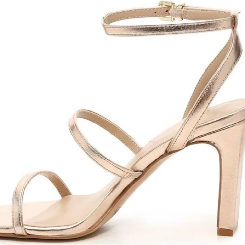 Rose Gold Strappy Heels